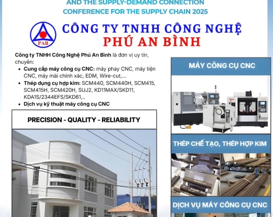 Phú An Bình tham gia Triển lãm - Diễn đàn về CNHT và Hội nghị Kết nối cung cầu chuỗi cung ứng 2025 tại Bình Dương